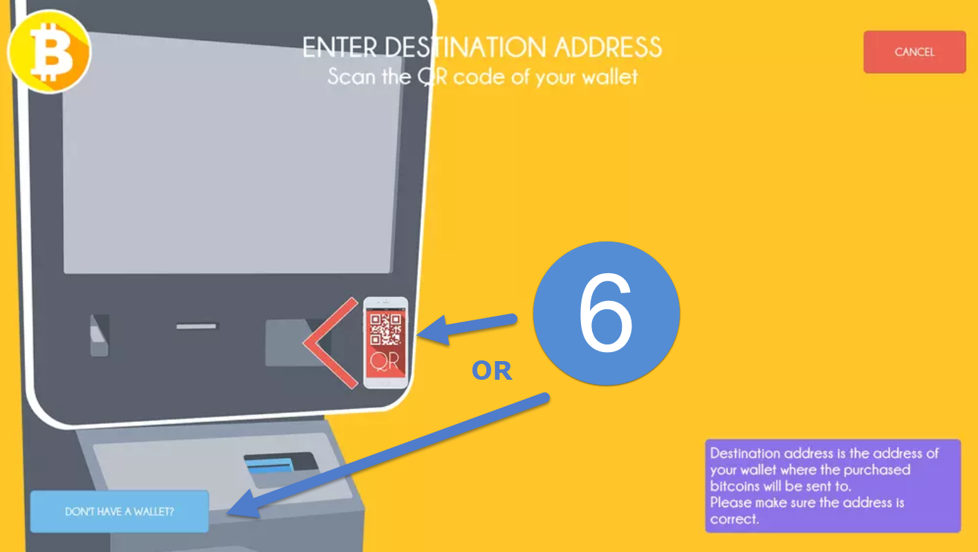 Destination Address Screen