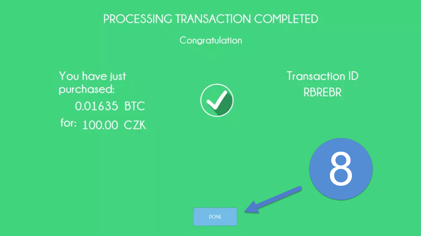 Transaction Complete Screen