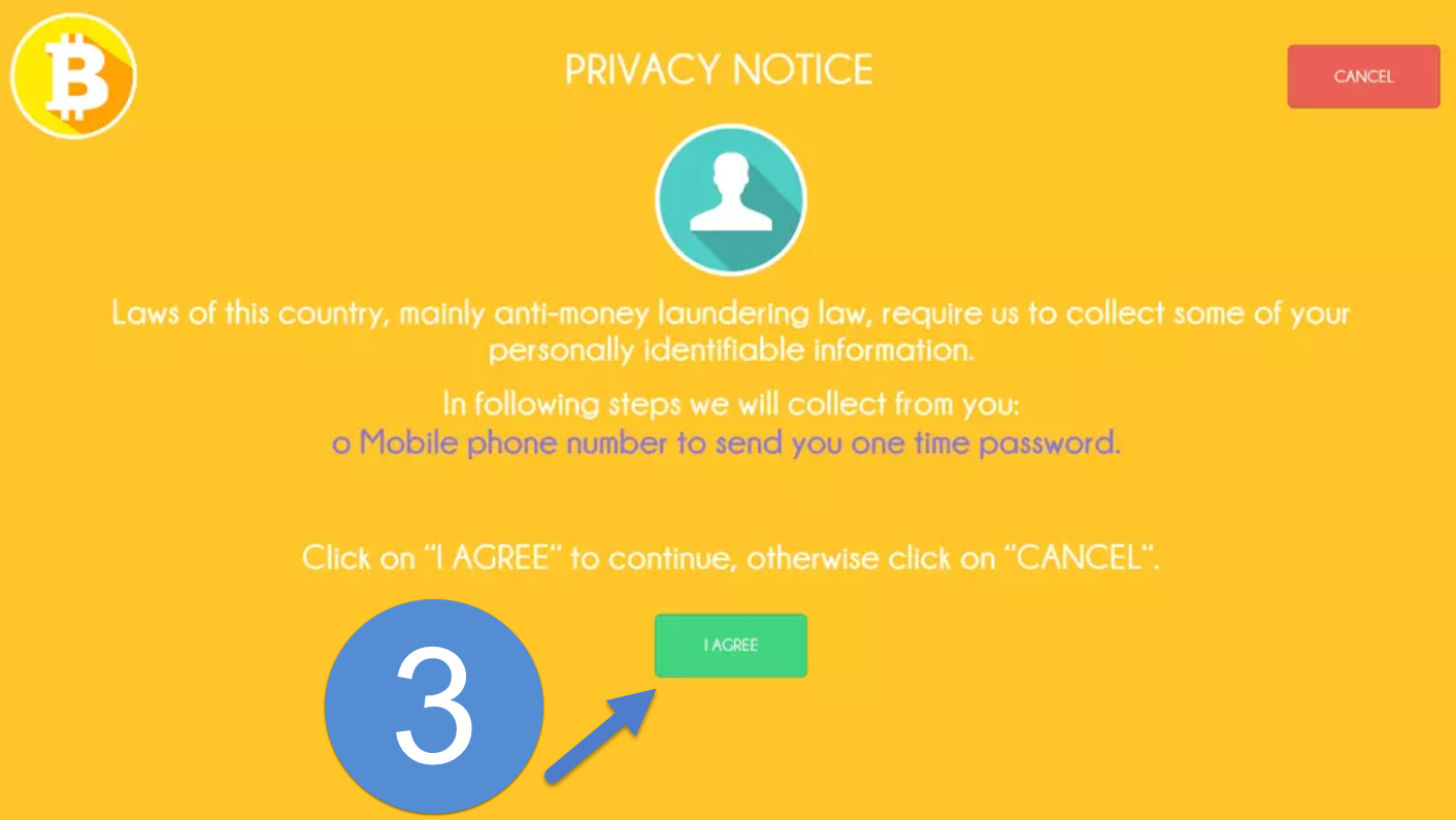 Privacy Notice Screen